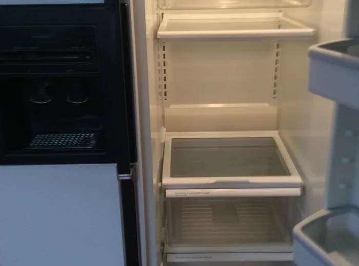 The inside of a refrigerator after a deep clean